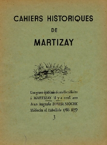 Couverture du Cahier historique n°3 (1955)